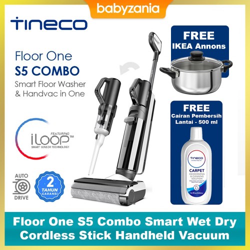 Tineco Floor One S5 Combo Smart Wet Dry Cordless Stick Handheld Vacuum